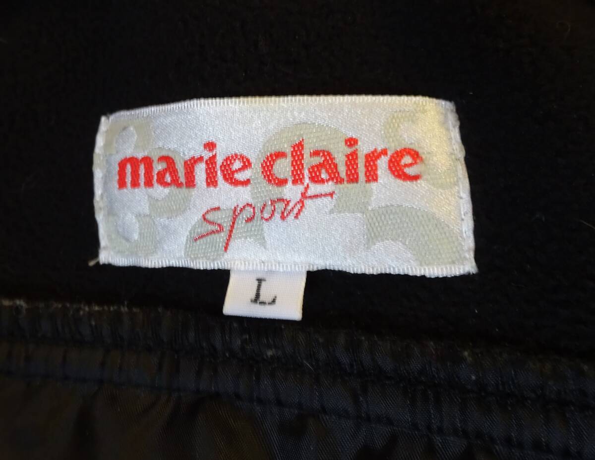 marie claire マリクレール　スポーツ パーカー　ジャケット　ジャンバー　黒_画像9
