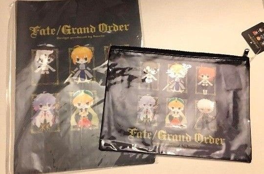 セリア Fate/Grand Order FGO　A4クリアファイル　10ポケットフラットポーチ