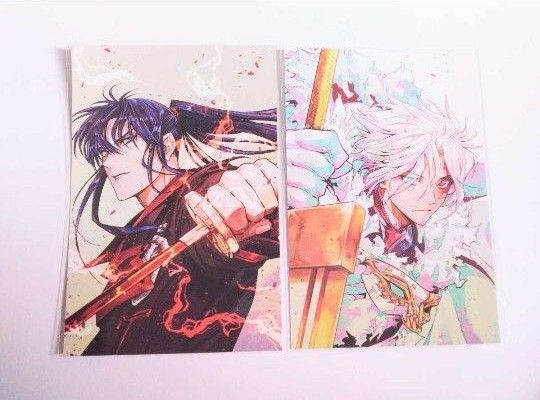 D.Gray-man 原画展　Final 星野桂の世界　ポストカード⑪ ポストカード⑬ アレン　神田　ディー・グレイマン　Dグレ