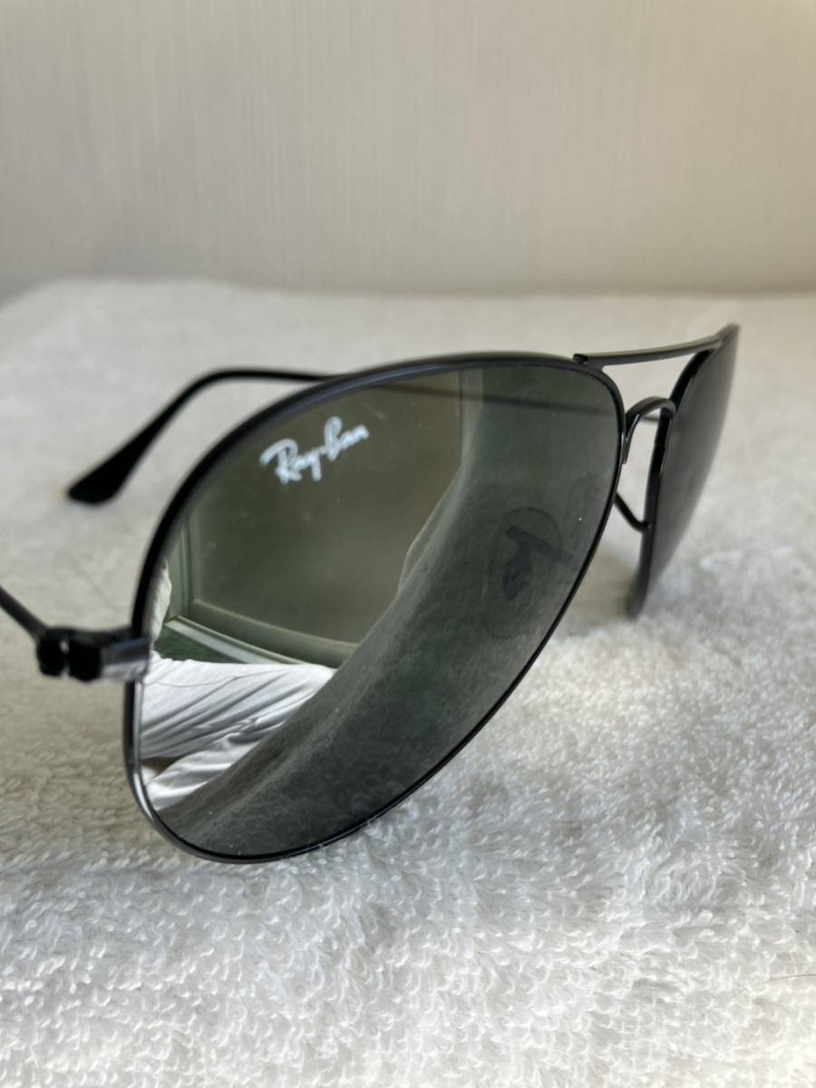 Ray-Ban RB3025 AVIATORL レイバン サングラス ティアドロップ ブラック_画像5