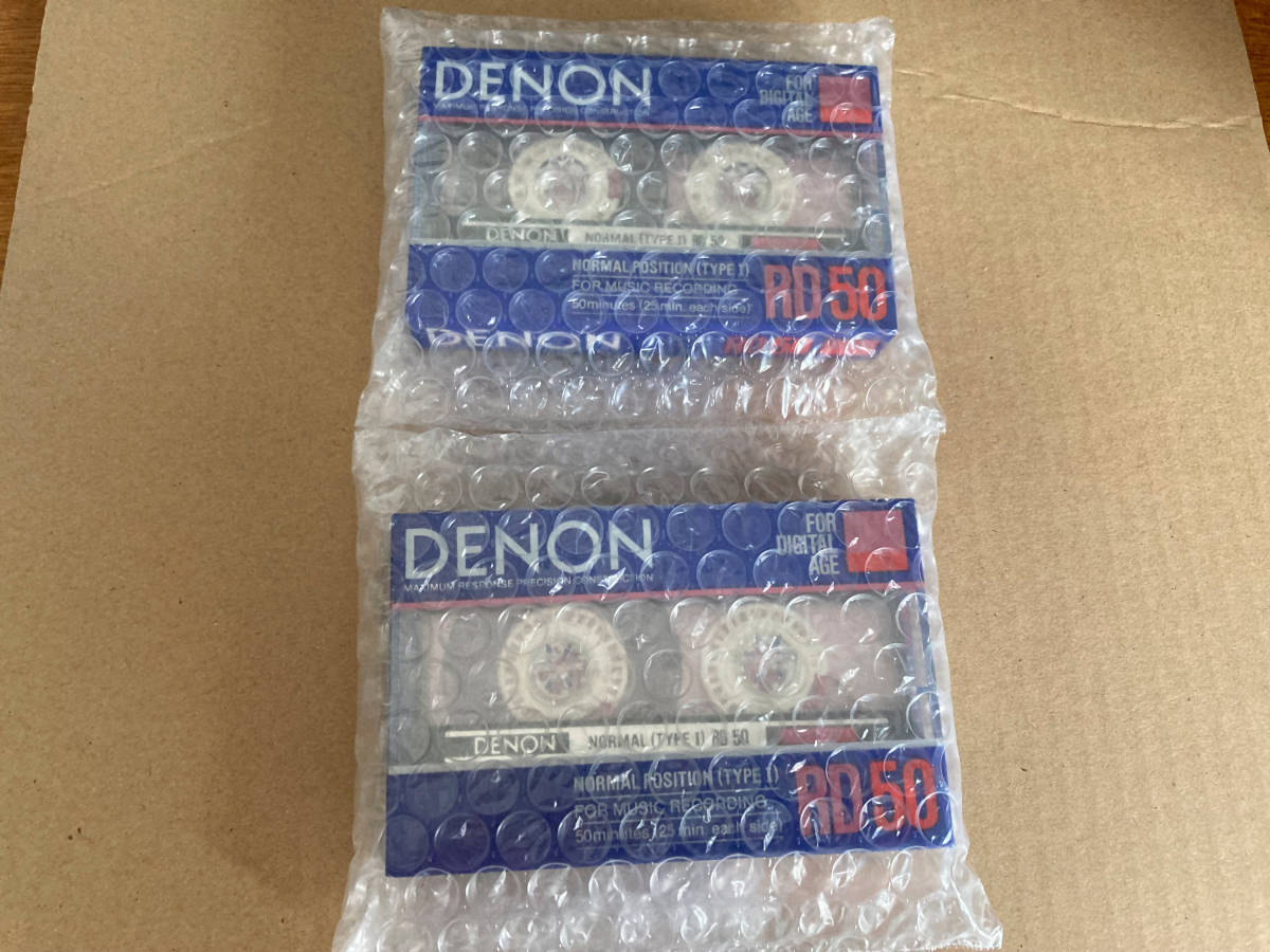  stock 2 cassette tape DENON RD 1 pcs 001054