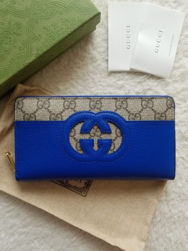 新品 GUCCI グッチ カットアウト インターロッキングG ジップ 新品 GUCCI グッチ カットアウト インターロッキングG ジップ
