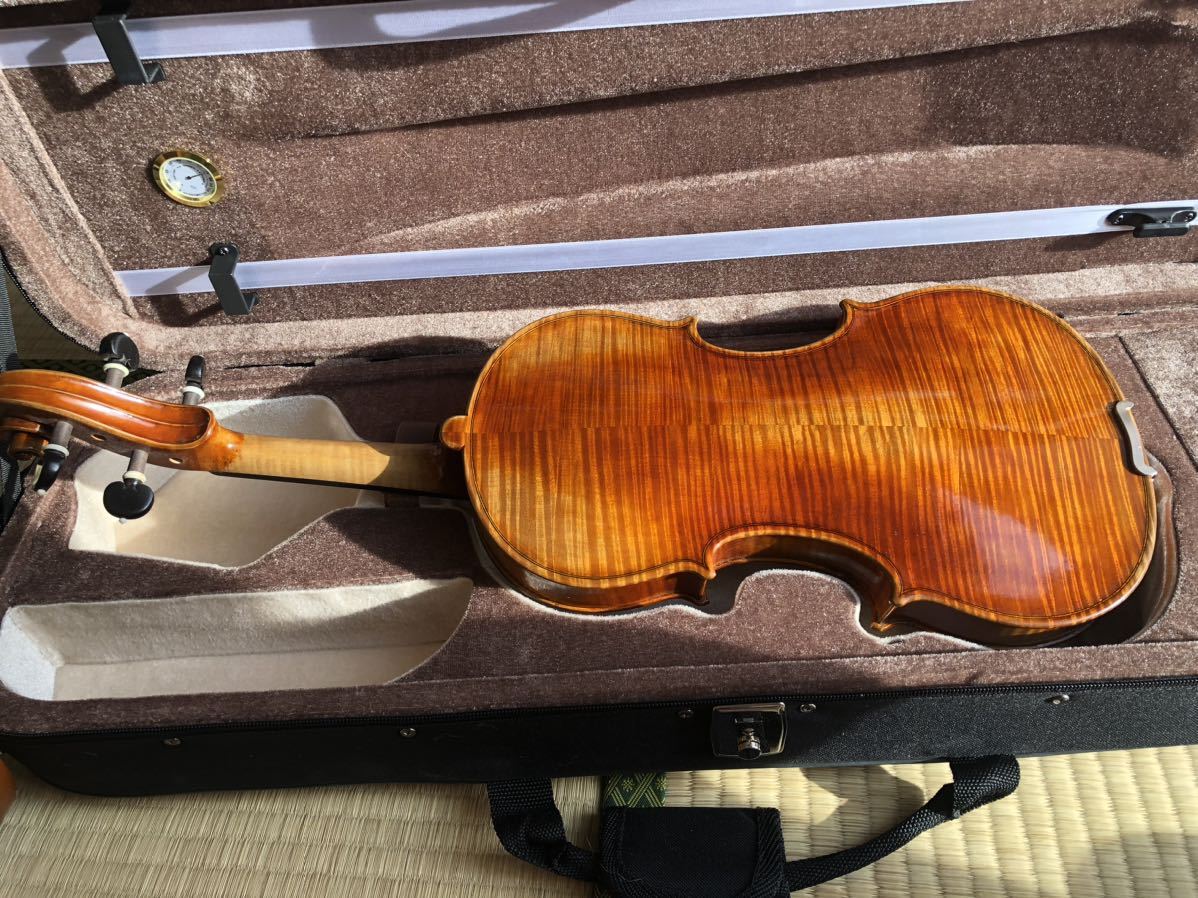 イタリア フルサイズ バイオリン 4/4 虎杢 ヴァイオリン ケース付き_画像4