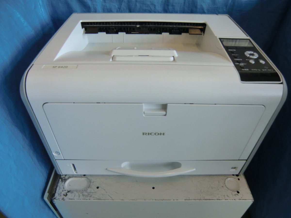 ◆(ジャンク)中古レーザープリンタ【RICOH SP6420】トナー/ドラム付き自動両面印刷対応◆_画像1