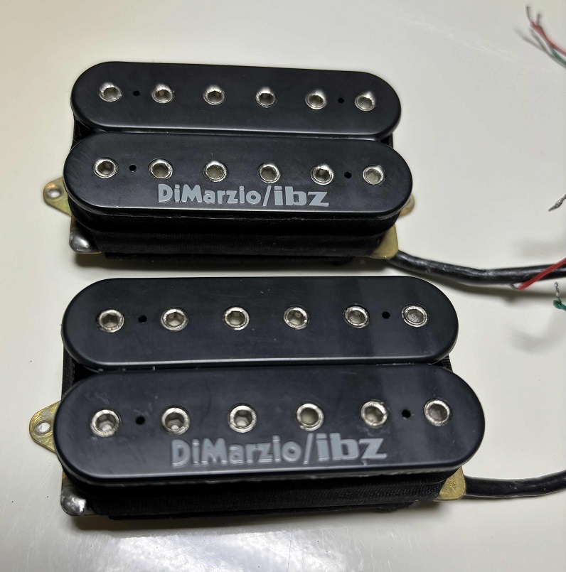 Ibanez IBZ Dimarzio IHWRN1 IHWRB1 BLACK Hum Pickup guitar ピックアップ ディマジオ ギター ハムバッカー アイバニーズ セット_画像1