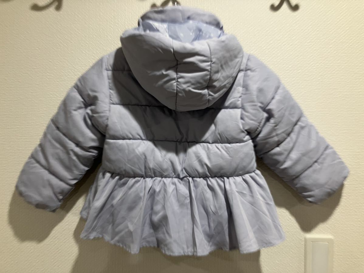  new goods tag attaching a pre re cool pe plum cotton inside outer down coat outer girl Kids 120b LOOPER pull 