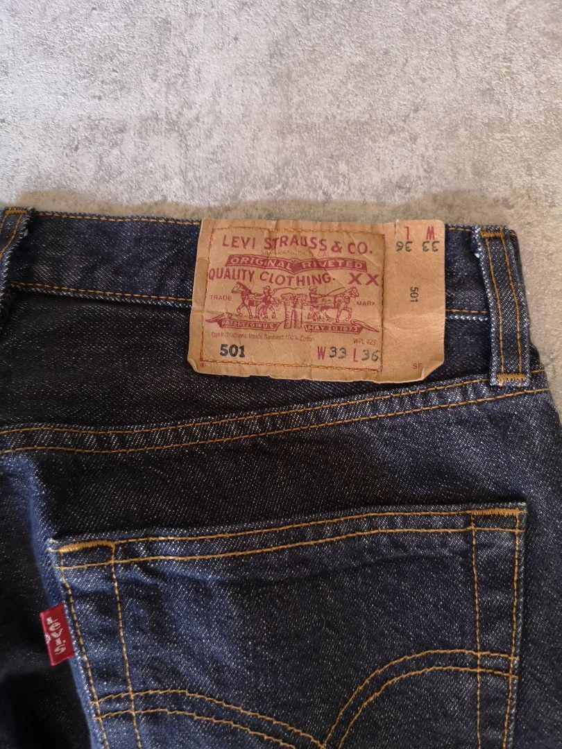 [ dark blue ] euro Levi's W33 Levi\'s 501 Vintage Denim jeans England Britain UK USA France Europe 90s archive 