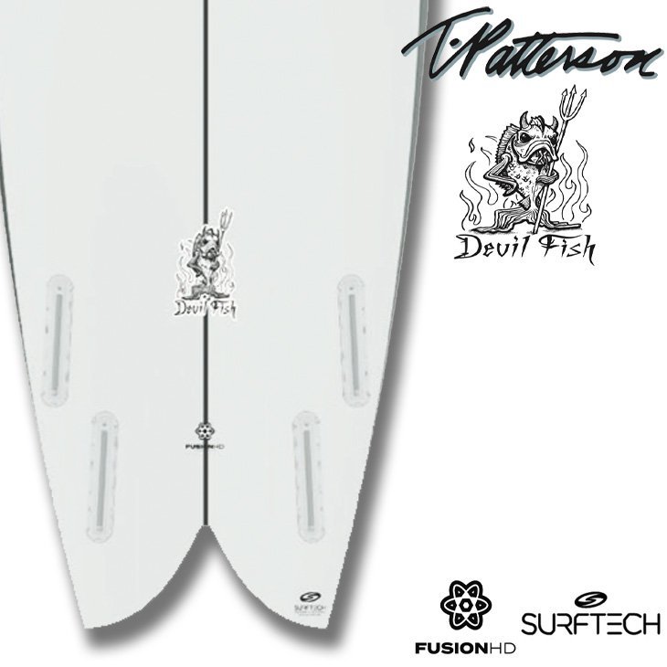 ■Timmy Patterson■DEVIL FISH 5'10(178cm/33.2L) EPS+EPOXY FUSION-HD仕様 SURFTECH TWIN QUAD ツイン クアッド 小波 ティミーパターソ_画像3