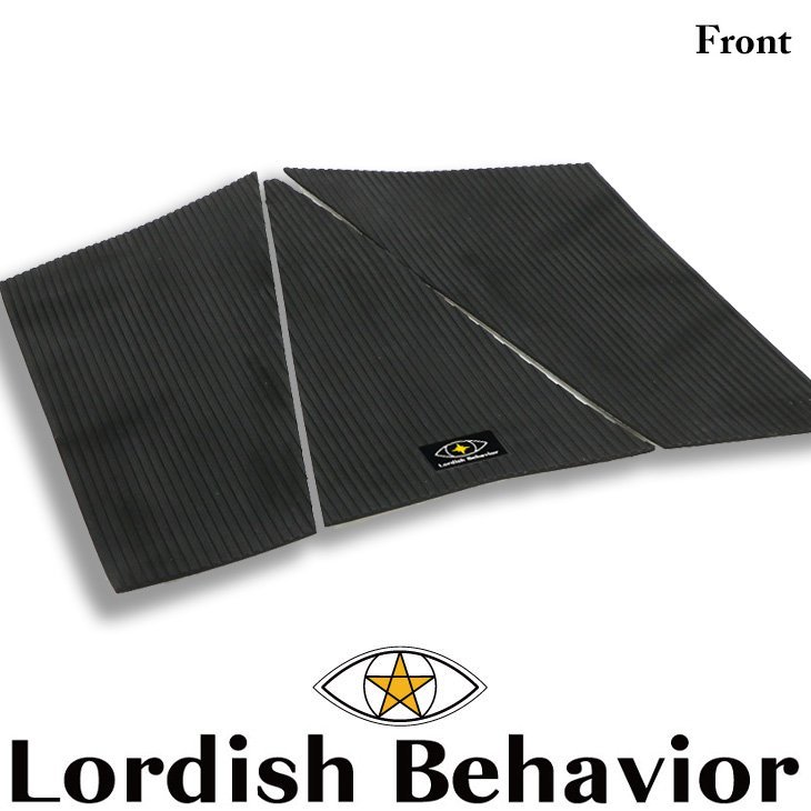 ■Lordish Behavior■LB デッキパッド Front grip [Black] フロント用 3Piece／ローディッシュビヘイビア_画像2