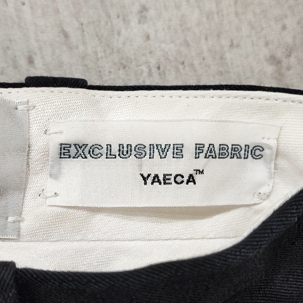 YAECA CHINO CLOTH PANTS TAC TAPERED 29 パンツ ワイド チノパン ブラック コットン
