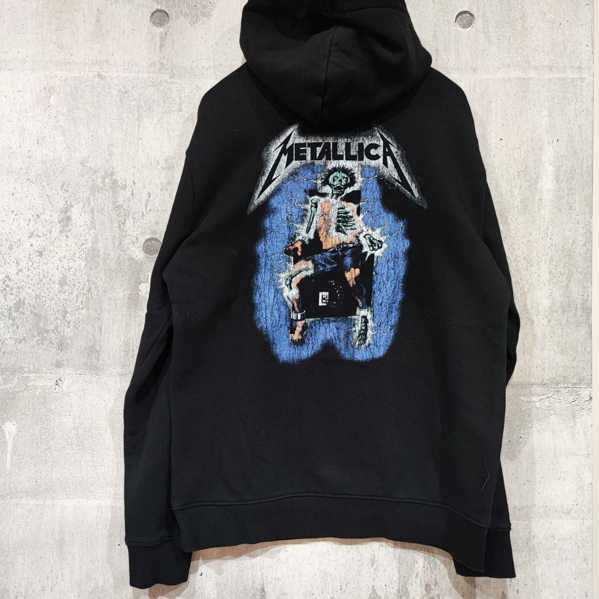 H&M DIVIDED METALLICA プリント パーカー フーディー S ブラック スウェット プルオーバー フーディー 