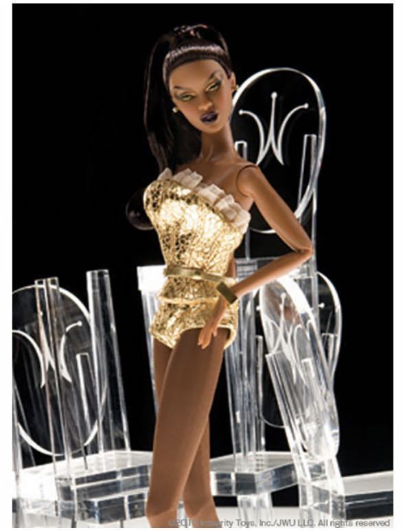 91192 Fashion Royality Adele Makeda Gold Stroke アデール マケダ　「ゴールドストローク」2008 アウトフィット　上下　中古品　難あり品_画像6