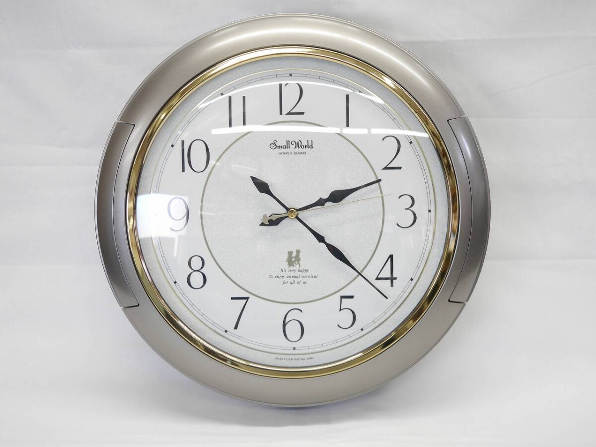 RHYTHM Small World 4MH638 リズム時計工業 日本製 掛け時計 丸時計 からくり時計 稼働品 電池付属_画像2