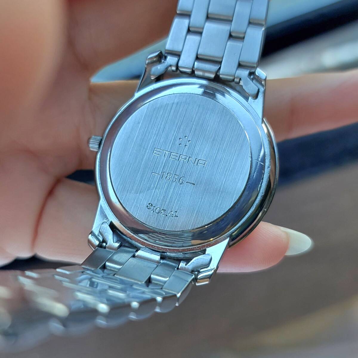 エテルナ ETERNA １８５６ 腕時計 メンズサイズ 純正ベルト QZ クォーツ 美品 箱付きの画像3