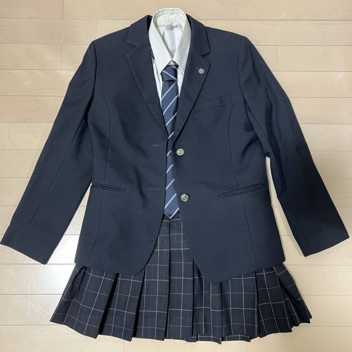 【希少品】女子 高校 宮城 制服 ネクタイ 学生服 ブレザー の画像1