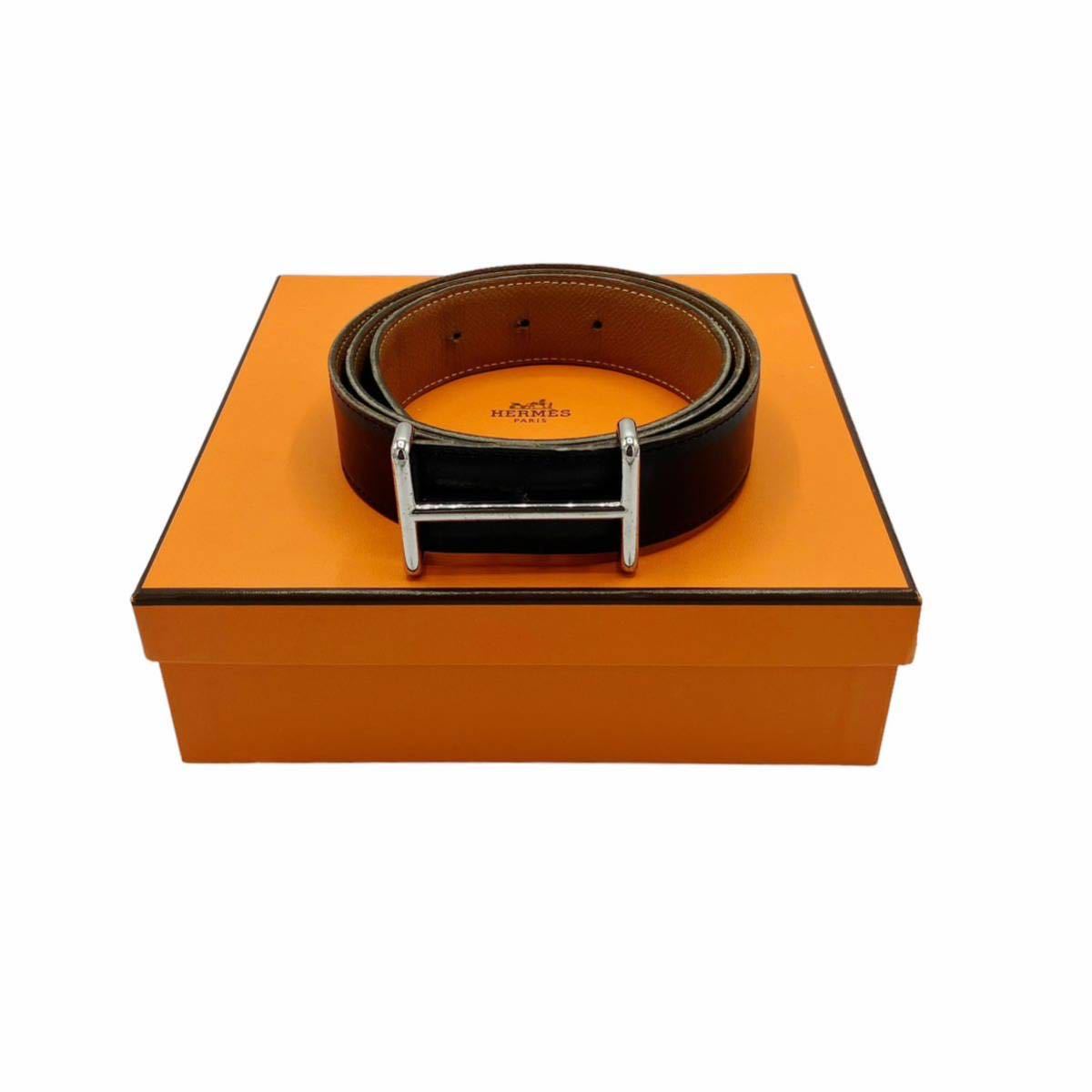 良品】エルメス HERMES Hダンクル 90 レザー ベルト ブラウン 良品】エルメス HERMES Hダンクル 90 レザー ベルト ブラウン