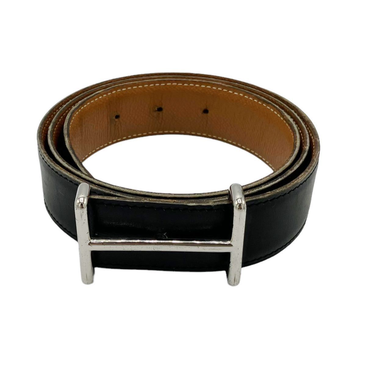 良品】エルメス HERMES Hダンクル 90 レザー ベルト ブラウン 良品】エルメス HERMES Hダンクル 90 レザー ベルト ブラウン