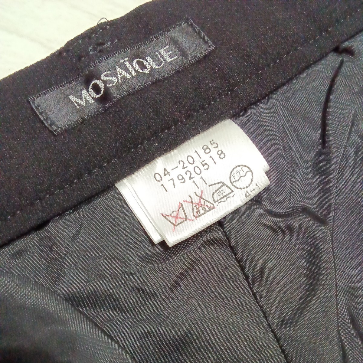 東京スタイル MOSAIQUE パンツスーツ セットアップ ジャケット パンツ スーツ 黒 ブラック レディース フォーマルの画像8