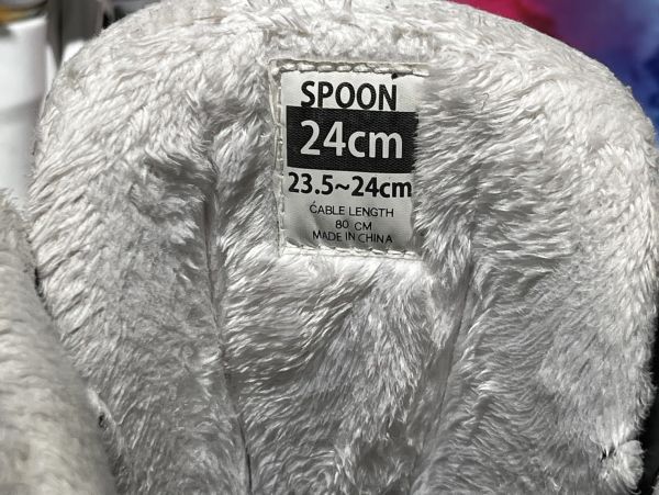 ３点セット　SPOON　板125センチ　ブーツ23.5～24センチ　ビンディング　中古品　９歳から１２歳_画像7