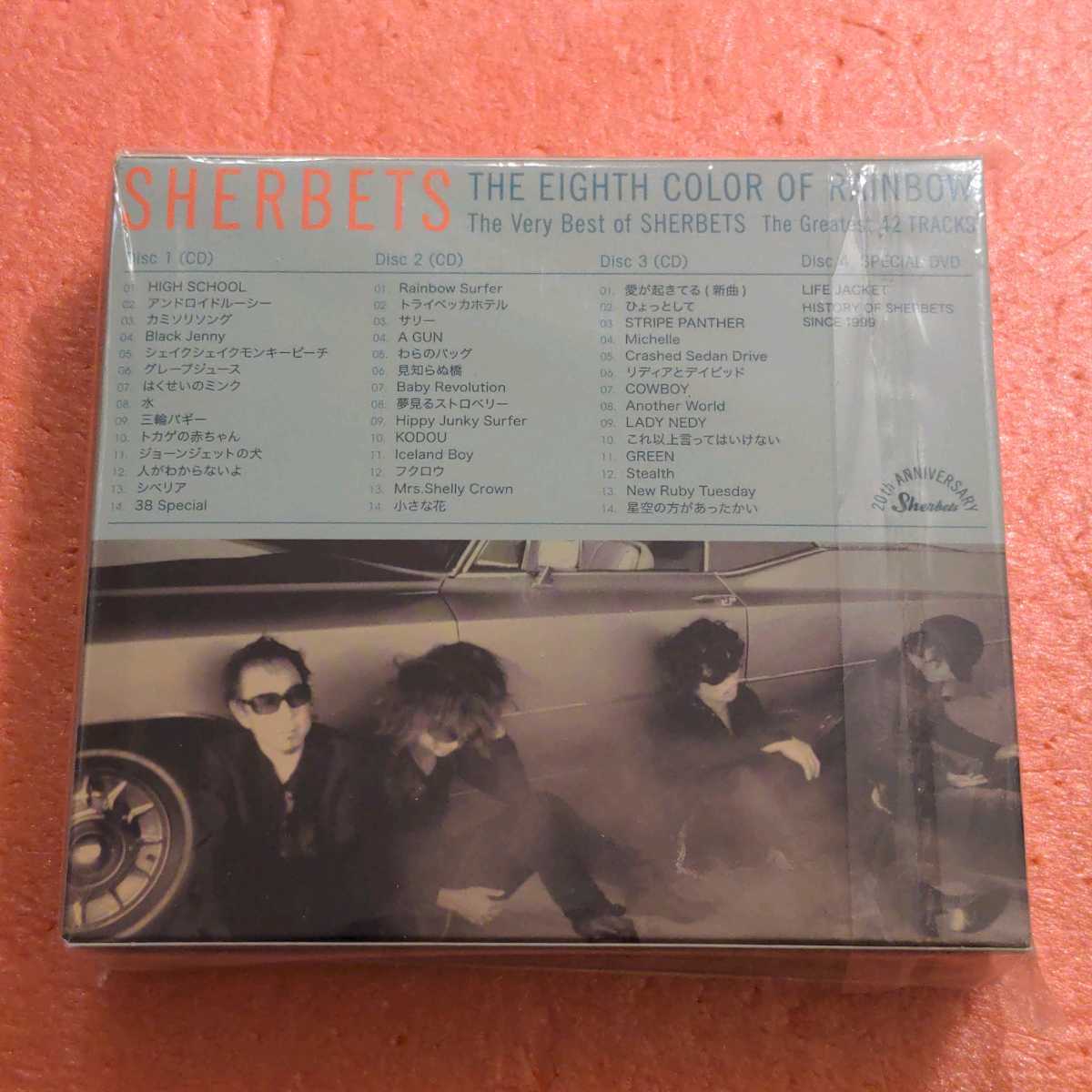 3CD+DVD 初回生産限定盤 THE VERY BEST OF Sherbets 8色目の虹 The Eighth Color Of Rainbow 浅井健一 シャーベッツ 4枚組_画像3