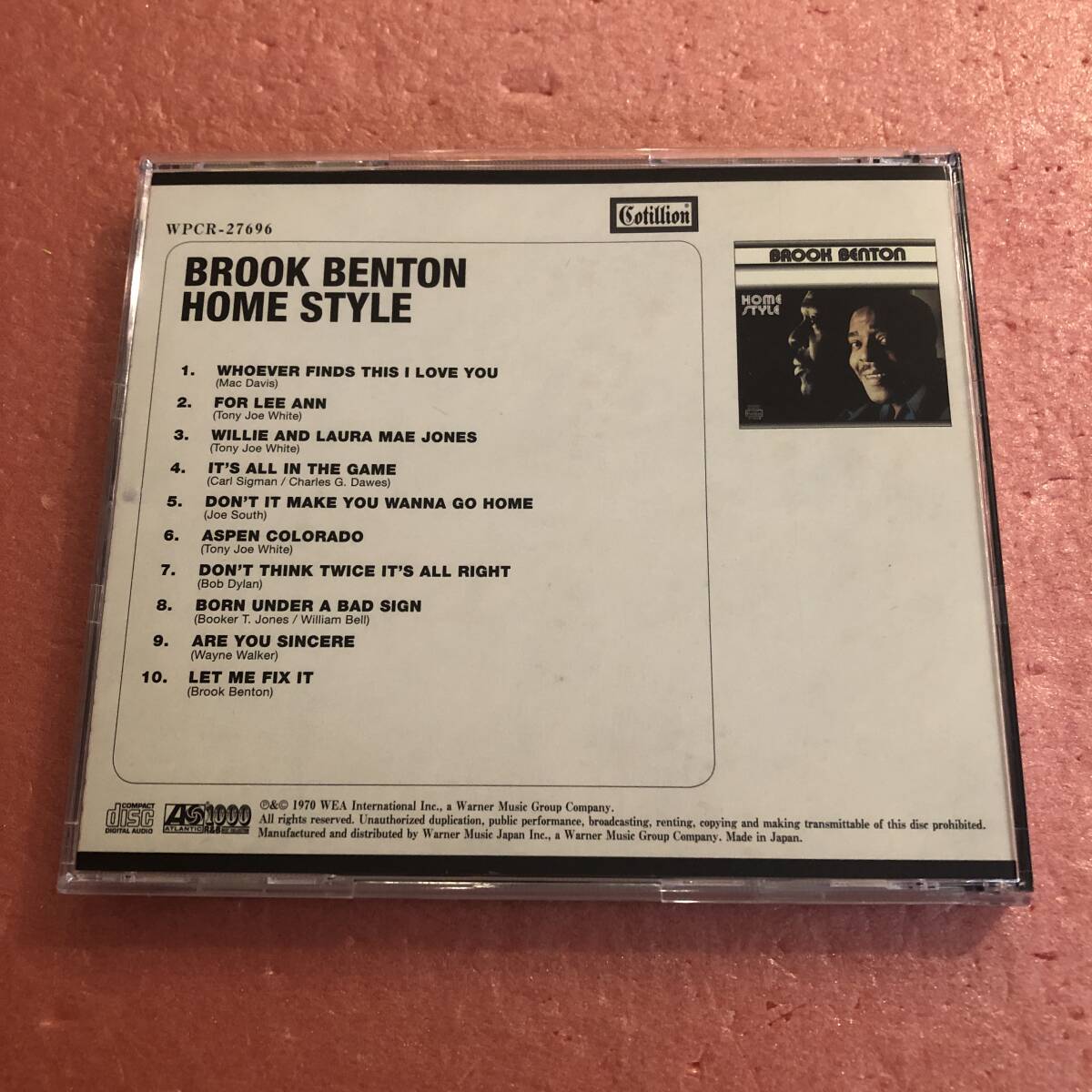 CD デジタルリマスター 国内盤 帯付 ブルック ベントン ホーム スタイル Brook Benton Home Style_画像3