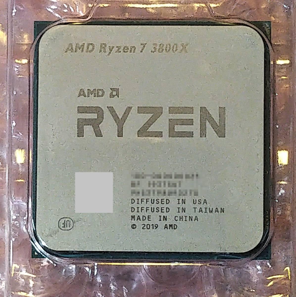 【中古】AMD Ryzen 7 3800X BOX （CPUファン未使用）_CPU本体