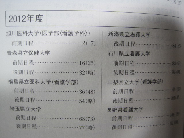  教学社 看護 医療系大学 国公立 東日本 2014 埼玉県立大学 山梨県立大学 長野県看護大学 浜松医科大学 石川県立看護大学 赤本_画像3