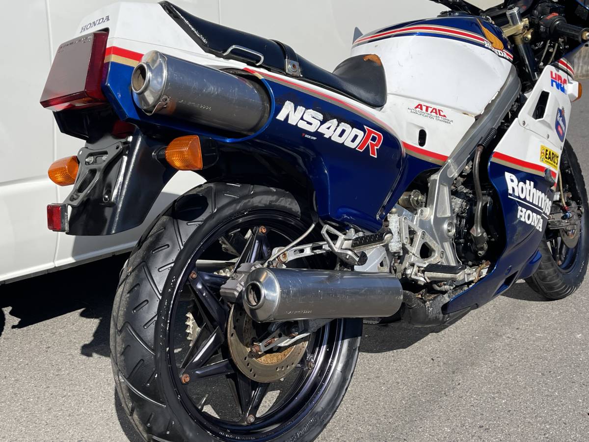 NS400R　NC19　13492km　ホンダ　書無し　初爆確認済み　不動　部品取り　レストアベース　２スト　レーサーレプリカ　水戸　茨城　関東_画像5