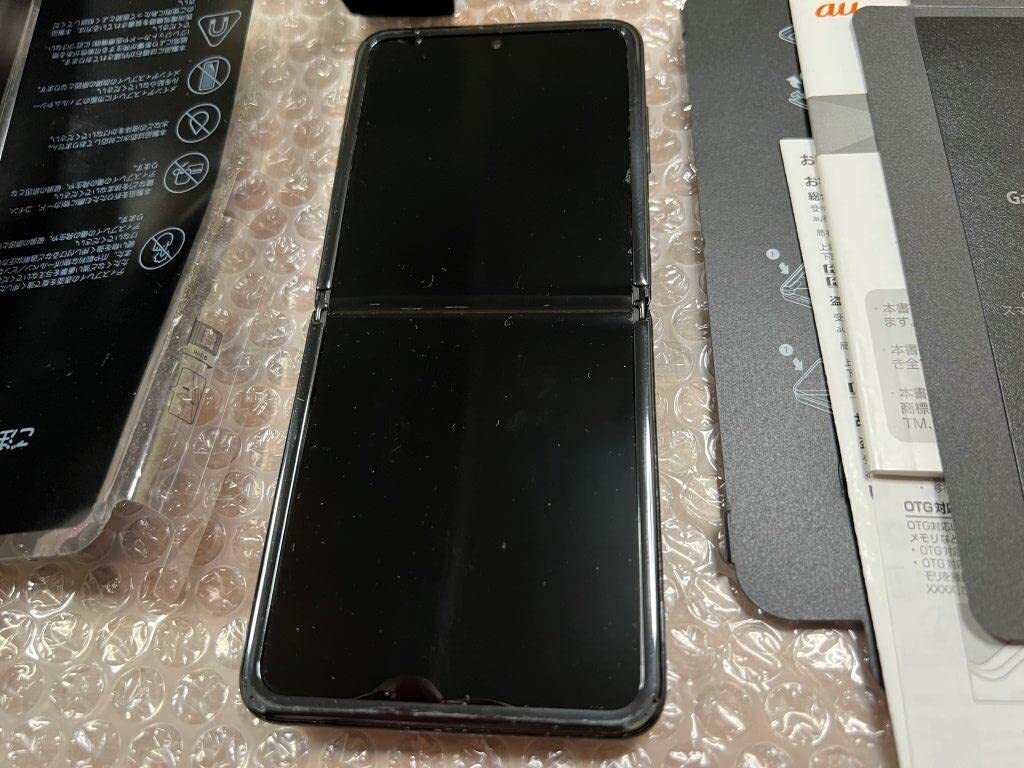 ジャンク au Galaxy Z Flip SCV47 SIMロック解除済 ブラック ジャンク au Galaxy Z Flip SCV47 SIMロック解除済 ブラック