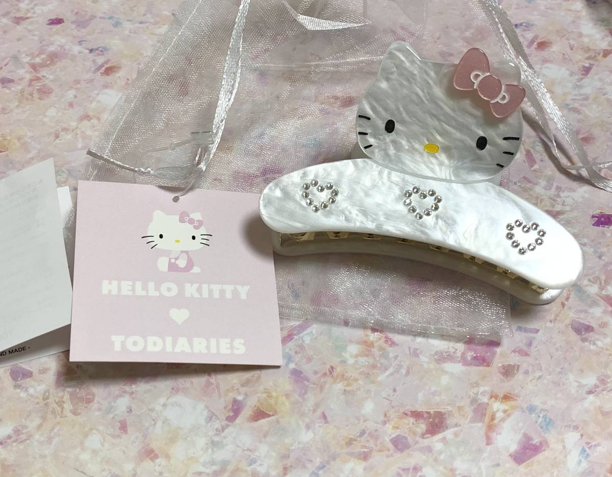 新品 TODIARIES × FANCY SANRIO CHARACTERS　HELLO KITTY ヘアクリップ ハート　トゥーダイアリーズ　コラボ サンリオ 完売　日本製_画像1