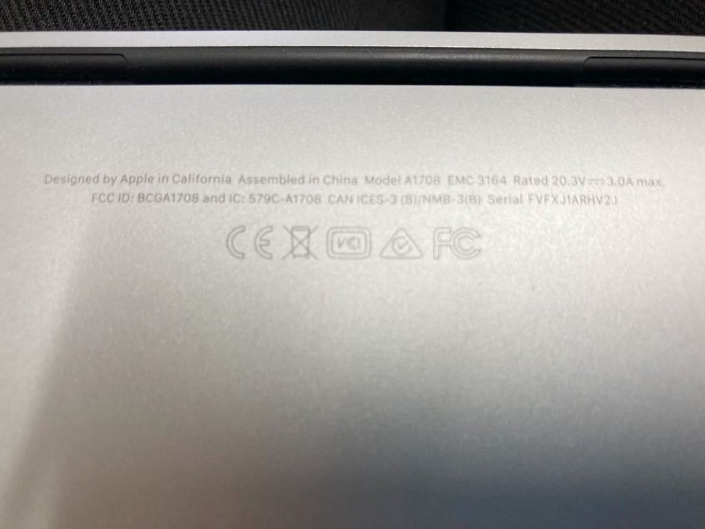 中古☆MacBook Pro A1708の画像7