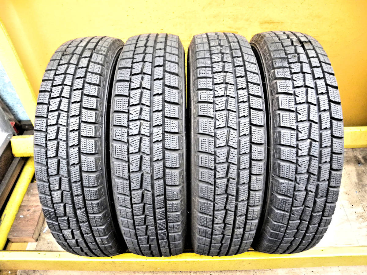 中古 ダンロップ ウィンターマックス WM01 155/80R13 4本 送料無料！_画像1