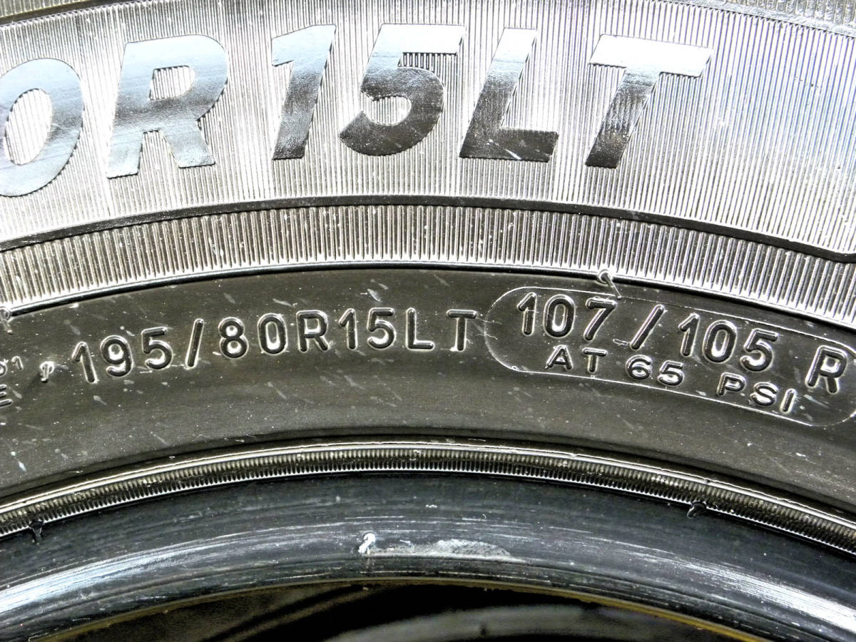 中古 ミシュラン AGILIS X-ICE 195/80R15 107/105 4本 送料無料！_画像5