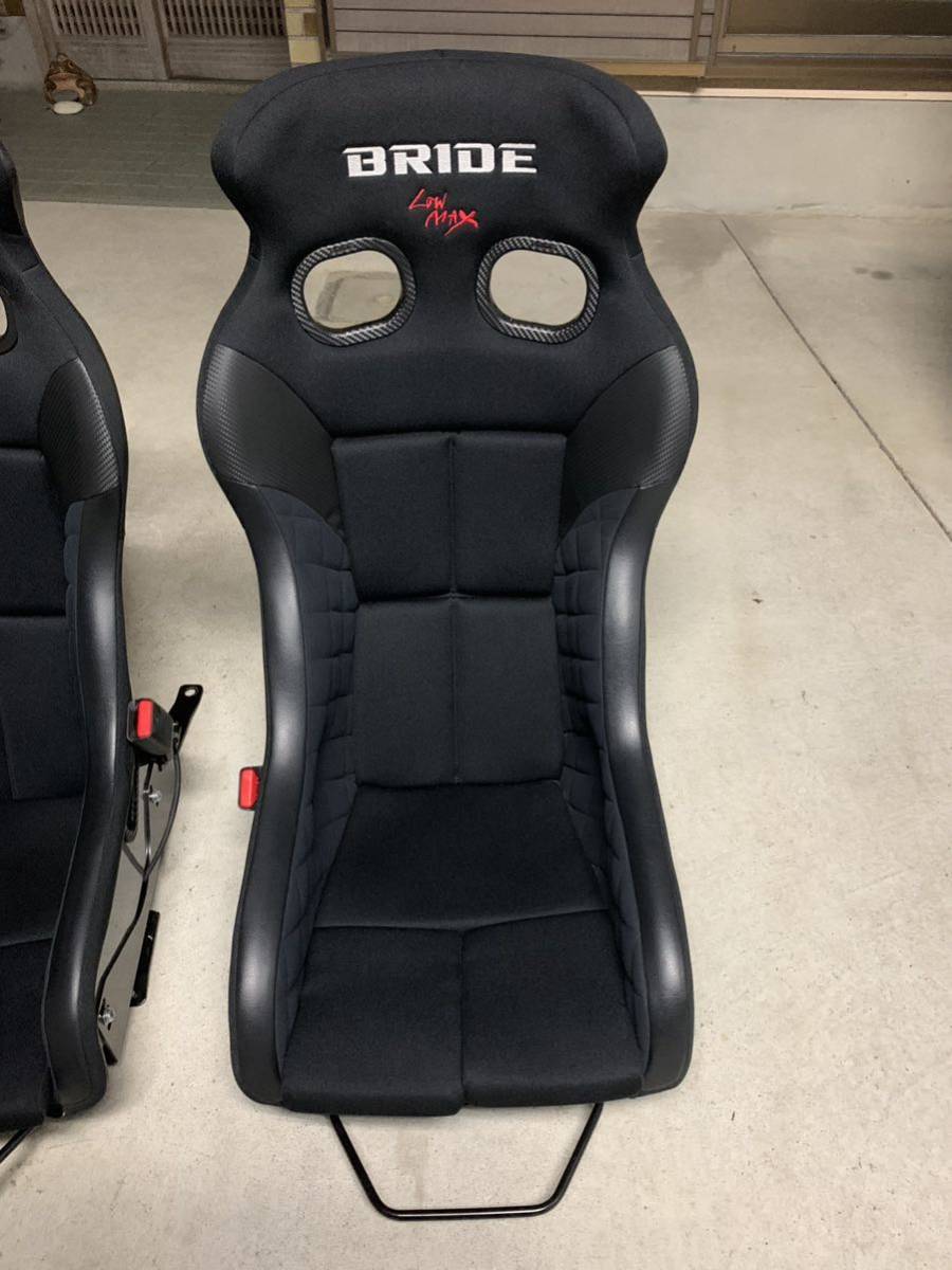 BRIDE ブリッド XERO VS フルバケ バケットシート 2脚セット S660 シートレール付き 美品の画像4