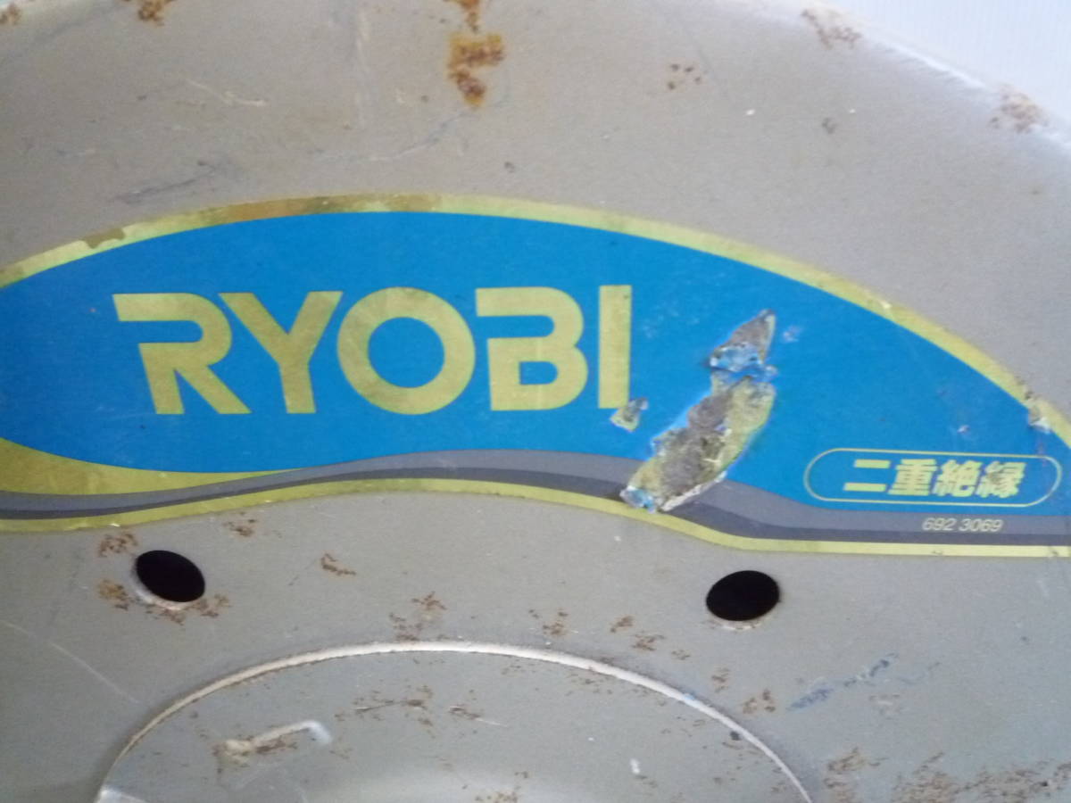 【6-2-8-10Ta】 RYOBI　高速切断機　C-3050　高速カッター　305㎜　100V　50/60Hz_画像7