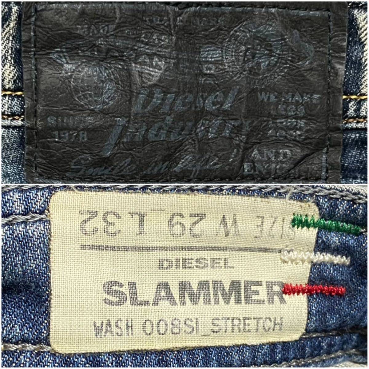 DIESEL ディーゼル SLAMMER ストレート ストレッチ デニム パンツ ジーンズ サイズ29_画像6