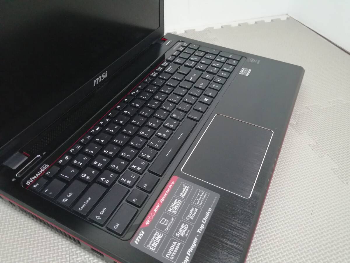 極美品♪高速 SSD512GB新品 ゲーミング msi GE60 i7-4810MQ GTX860M win10Home 16G office2019/15.6インチFULL HD/Bluetooth/ブルーレイの画像2