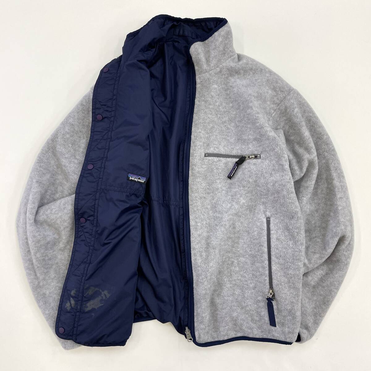 ビンテージ 90s patagonia glissade jacket usa製 fleece old オールド パタゴニア グリセード フリース ナイロン ジャケット リバーシブル_画像1