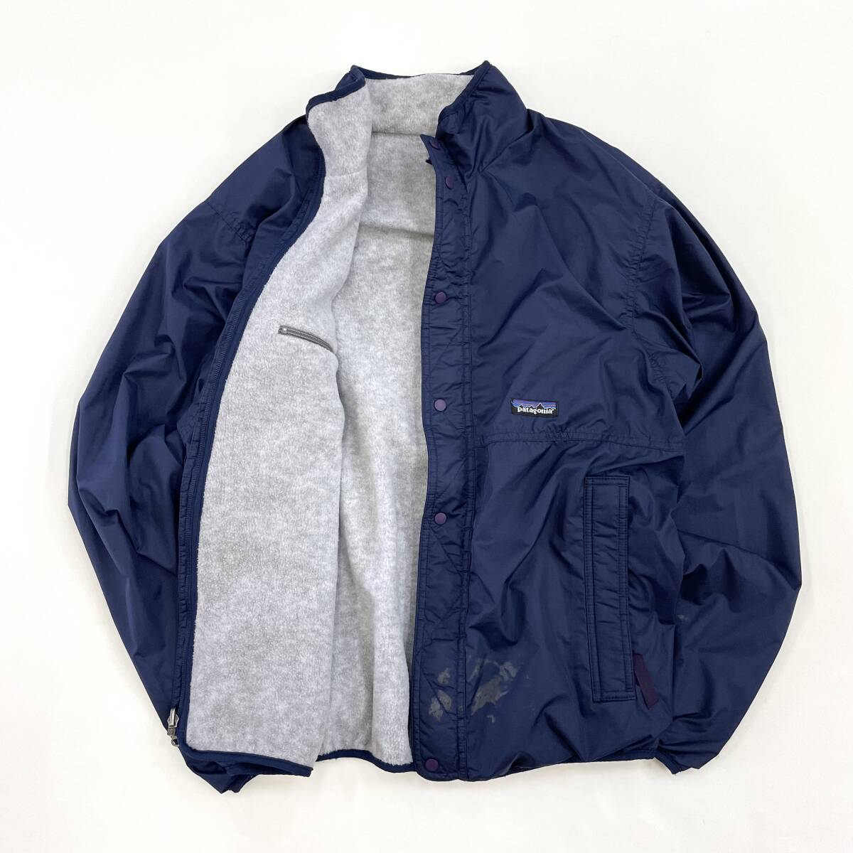 ビンテージ 90s patagonia glissade jacket usa製 fleece old オールド パタゴニア グリセード フリース ナイロン ジャケット リバーシブル_画像2