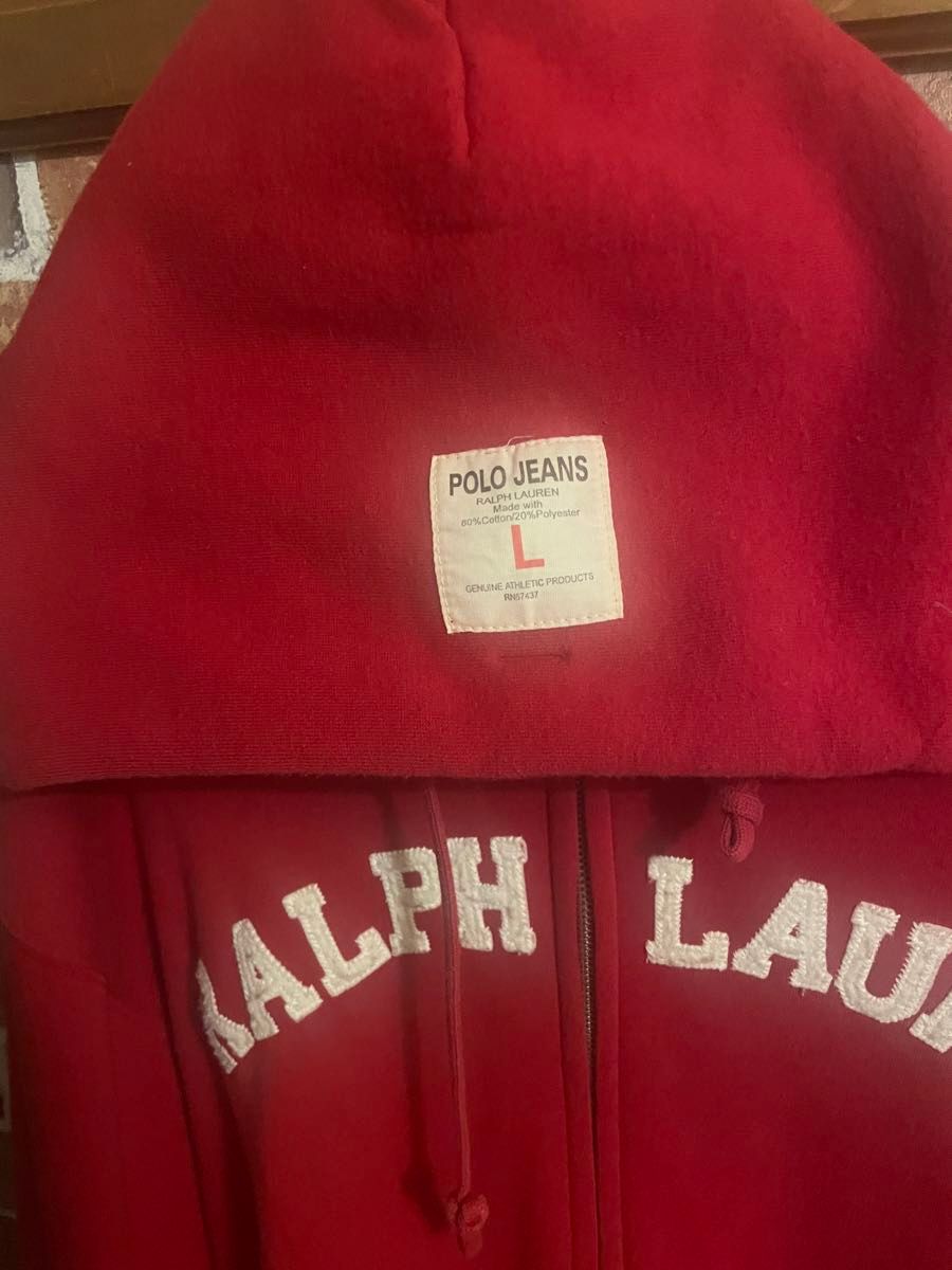 US製　RalphLauren ラルフローレン パーカー ジップアップ アメカジ オールド