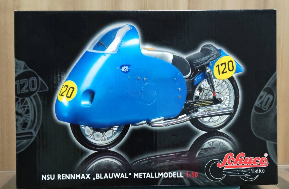 【Schuco/シュコー】1/10 NSU RENNMAX　BLAUWAL（1954年 250ccワークスレーサー）_画像1