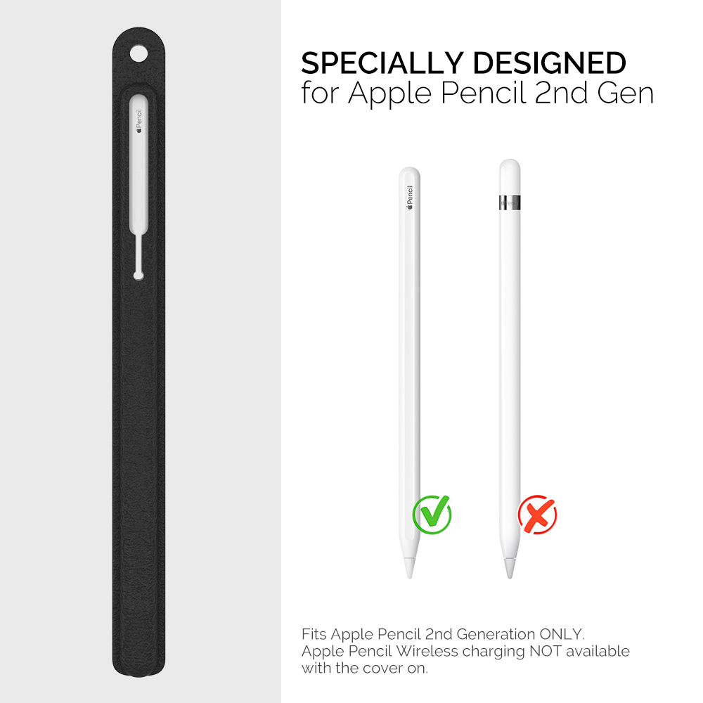 AHAStyle Apple Pencil第2世代用 シリコン保護ケース カバー 超薄型 超耐磨 最軽量 ワイヤレス充電対応 ネイビー_画像2