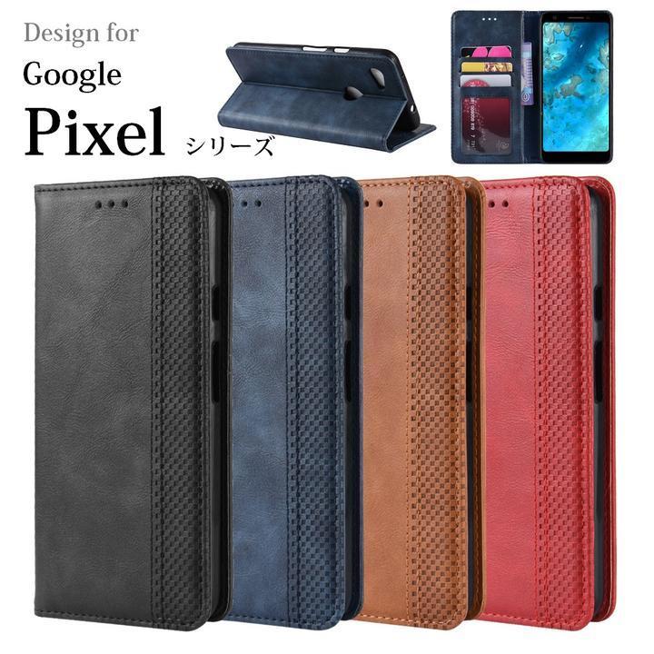 Google Pixel 3a用 本革風 PUレザー TPU 手帳型 保護ケース スタンド機能 マグネット付 カード入れ付 ブラック_画像1