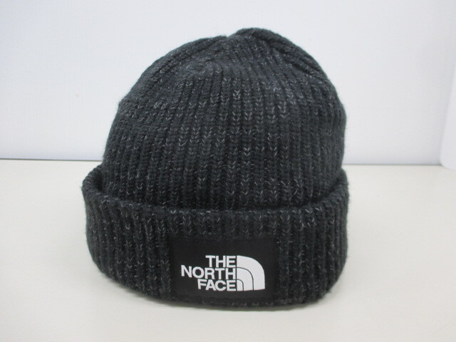 2258FMZ◎THE NORTH FACE ノースフェイス ニットキャップ ニット帽 ビーニー ブラック◎中古【送料無料】_画像1