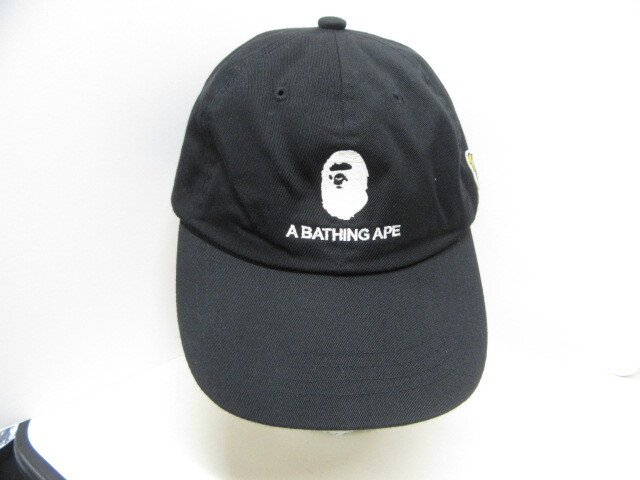 2329SMZ◎A BATHING APE アベイシングエイプ BUSY WORKS CAP キャップ 帽子 Fサイズ◎中古_画像1