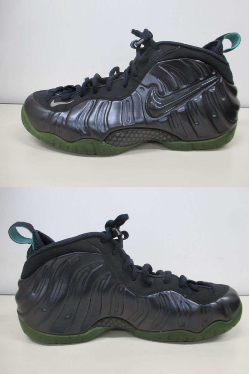 2043F◎NIKE ナイキ AIR FOAMPOSITE PRO エア フォームポジット プロ ダークオブジディアン 27.5㎝ スニーカー シューズ◎中古_画像4