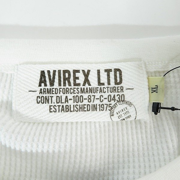 ☆【未使用】AVIREX/アヴィレックス ワッフル長袖Tシャツ 6103601/XL /LPL_画像3