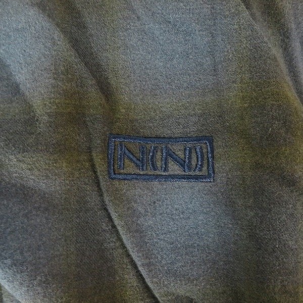 ☆NUMBER (N)INE/ナンバーナイン チェック胸ロゴシャツ/3 /060_画像6
