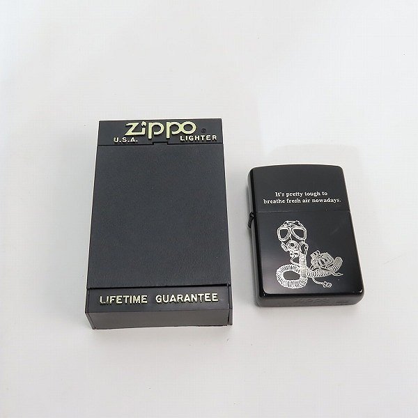 ZIPPO/ジッポー ガスマスク 片面デザイン 1999年製 /LPL_画像7