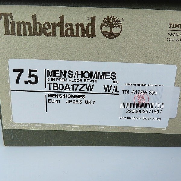 Timberland/ティンバーランド 6INCH PREMIUM BOOTS/6インチ プレミアム ブーツ TB0A17ZW/7.5 /080_画像10